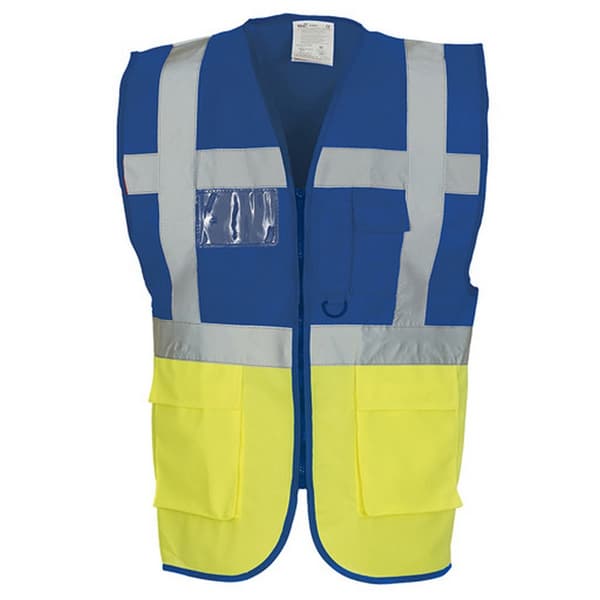 Yoko Hi-Vis Premium Executive/Manager Waistcoat / Jacket (Pack of 2)