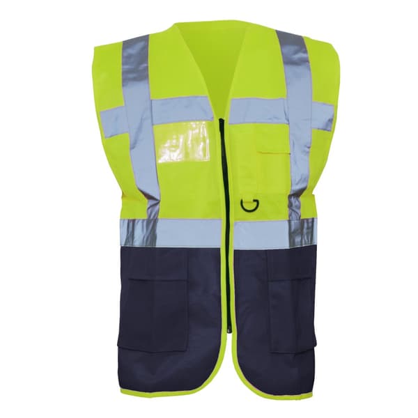 Yoko Hi-Vis Premium Executive/Manager Waistcoat / Jacket (Pack of 2)