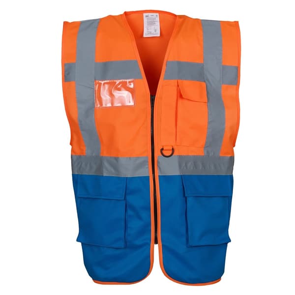 Yoko Hi-Vis Premium Executive/Manager Waistcoat / Jacket (Pack of 2)