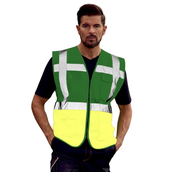 Yoko Hi-Vis Premium Executive/Manager Waistcoat / Jacket (Pack of 2)