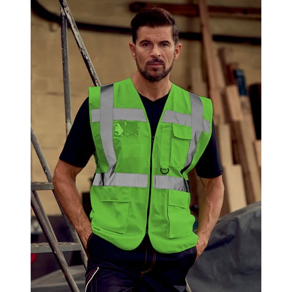 Yoko Hi-Vis Premium Executive/Manager Waistcoat / Jacket (Pack of 2)