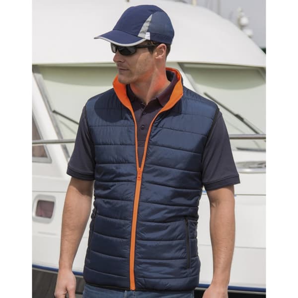 Result Safeguard Mens Reversible Soft Padded Safety Gilet för män