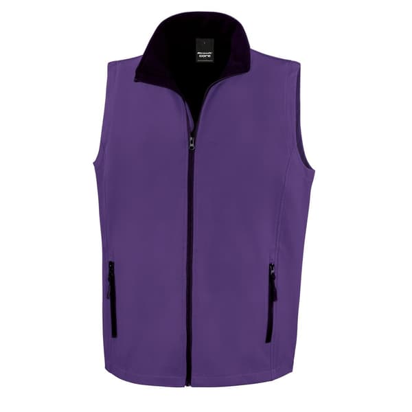 Result Core Printable Softshell Bodywarmer för män