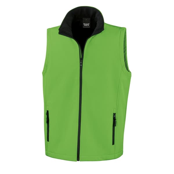 Result Core Printable Softshell Bodywarmer för män
