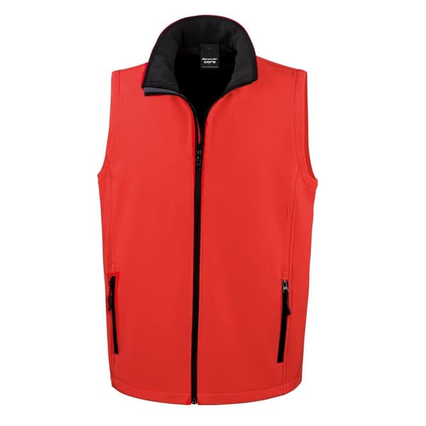 Result Core Printable Softshell Bodywarmer för män