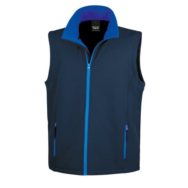 Result Core Printable Softshell Bodywarmer för män