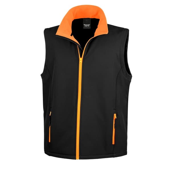 Result Core Printable Softshell Bodywarmer för män