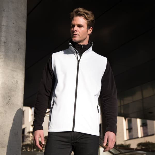 Result Core Printable Softshell Bodywarmer för män