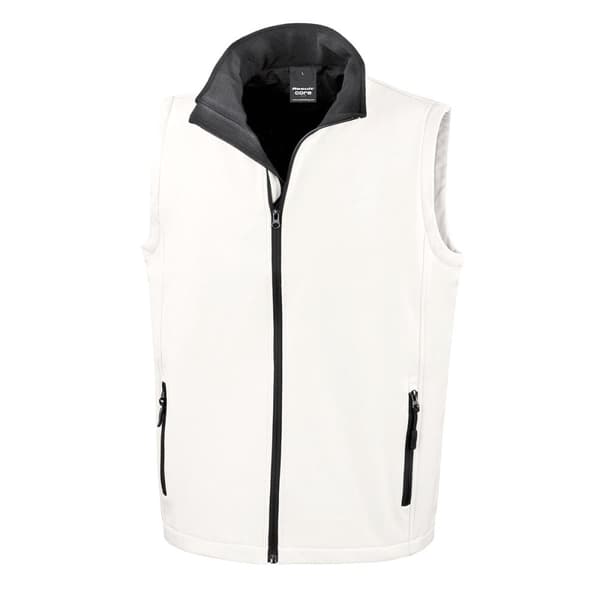 Result Core Printable Softshell Bodywarmer för män