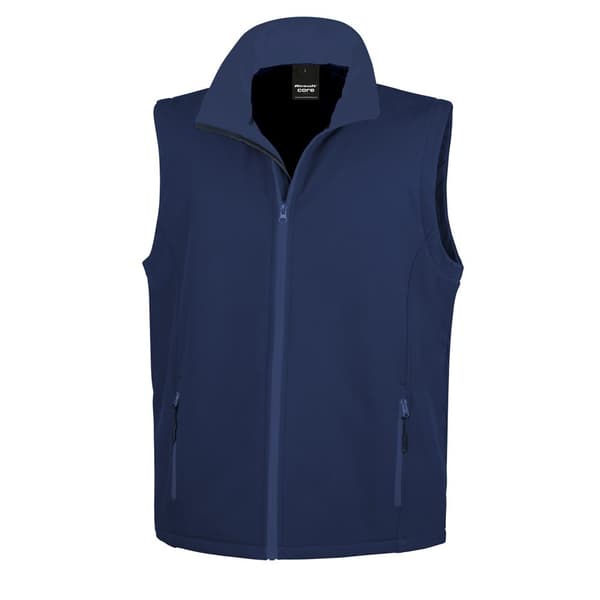 Result Core Printable Softshell Bodywarmer för män