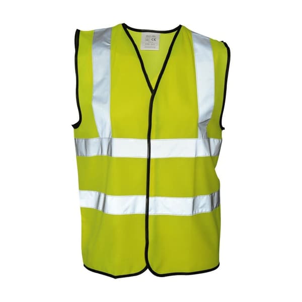 Absolute Apparel Mens Hi Vis Waistcoat (Pack of 2) Saturn Yellow 4XL