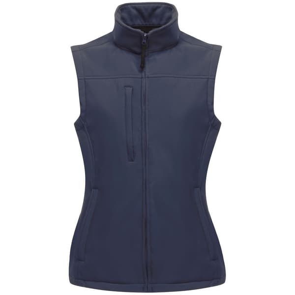 Regatta Womens/Ladies Flux Softshell Bodywarmer / Sleeveless Jacket (Water Repellent & Wind Resistant) Navy/Navy 10