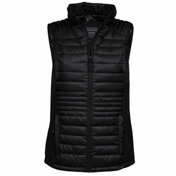 Tee Jays Kvinnor/Damer Crossover Bodywarmer Jet Black/Black S