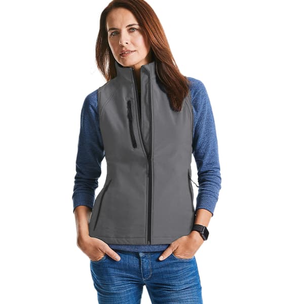 Russell Ladies/Womens Soft Shell Breathable Gilet Jacket
