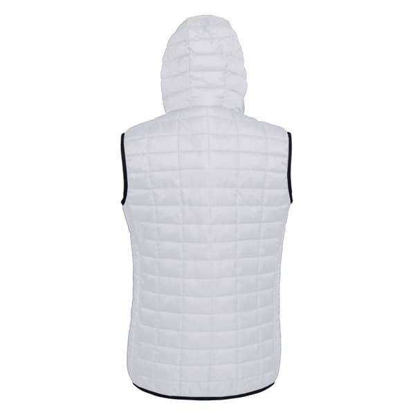 2786 Kvinnor/Damer Honeycomb Zip Up Hooded Gilet/Bodywarmer