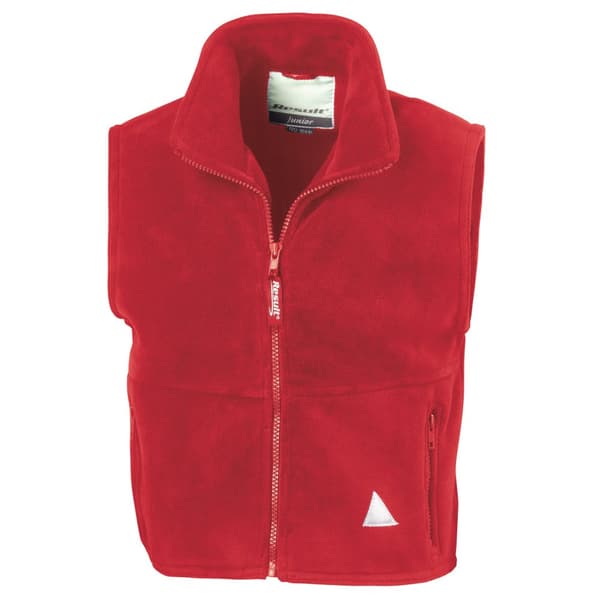 Result Childrens Unisex Anti-Pill Polar-Therm® Fleece Bodywarmer / Gilet