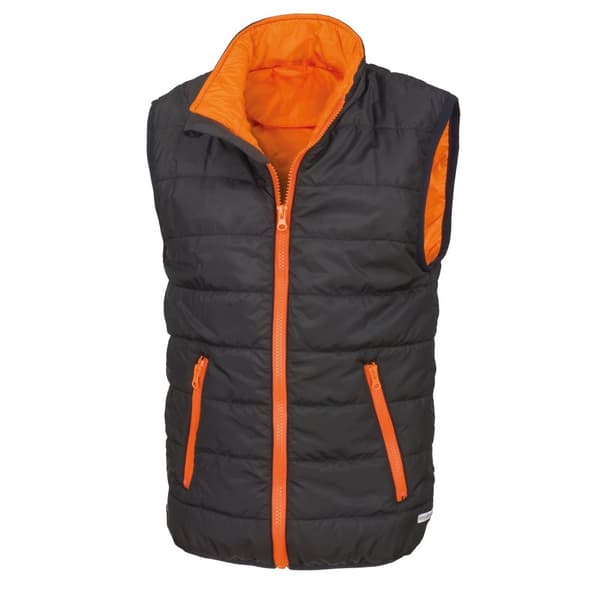 Result Core Childrens/Kids Ärmlös Zip Up Bodywarmer utan ärmar