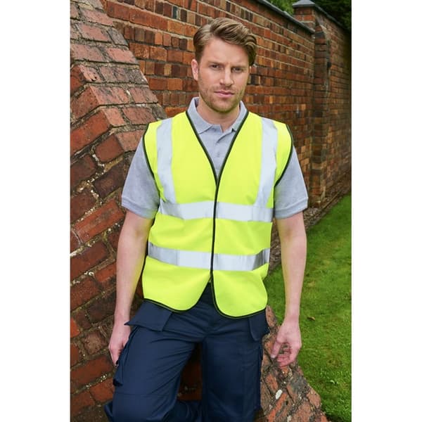 Absolute Apparel Mens Hi Vis västväst för män
