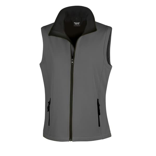 Result Core Womens/Ladies Softshell Bodywarmer med trykbar overflade