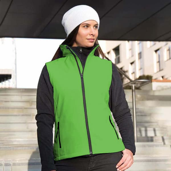 Result Core Womens/Ladies Softshell Bodywarmer med trykbar overflade