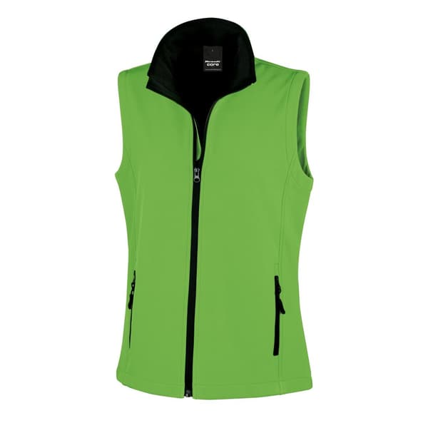 Result Core Womens/Ladies Softshell Bodywarmer med trykbar overflade