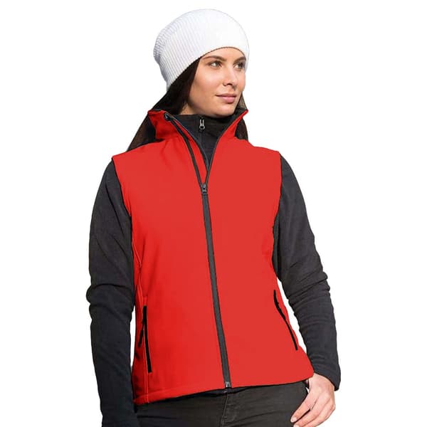 Result Core Womens/Ladies Softshell Bodywarmer med trykbar overflade