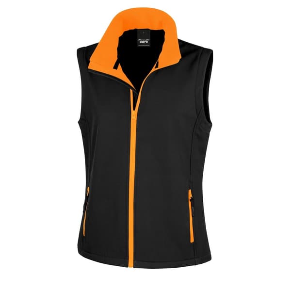 Result Core Womens/Ladies Softshell Bodywarmer med trykbar overflade