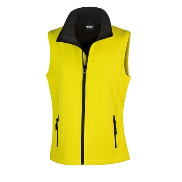 Result Core Womens/Ladies Softshell Bodywarmer med trykbar overflade