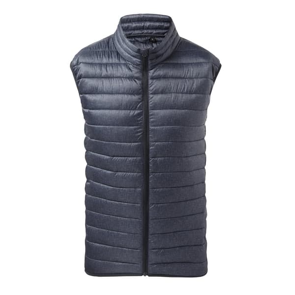 2786 Melange vadderad Gilet för män