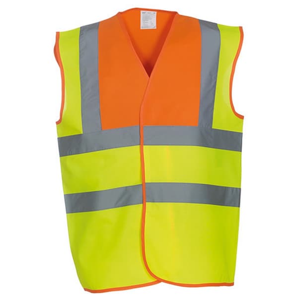 Yoko Unisex Premium Hi-Vis Waistcoat Vest / Jacket (Pack of 2)