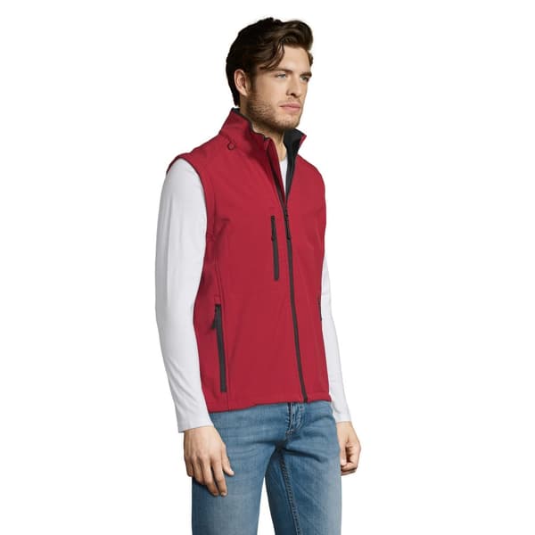 SOLS Herre Rallye Soft Shell Bodywarmer jakke