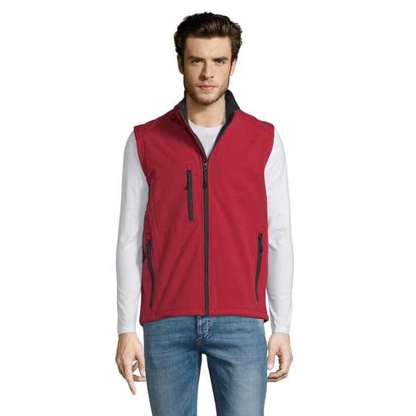 SOLS Herre Rallye Soft Shell Bodywarmer jakke