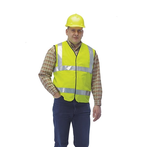 Grafters Vesten med høj synlighed Fluorescent Yellow XL
