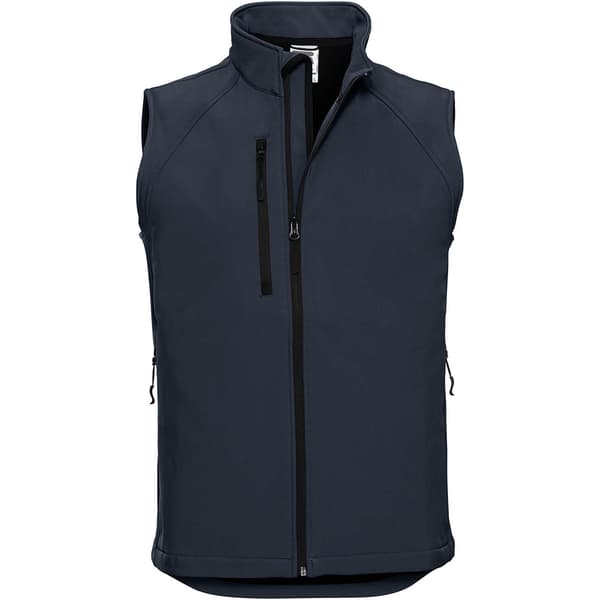 Russell Mens 3 Layer Soft Shell Gilet Jacket