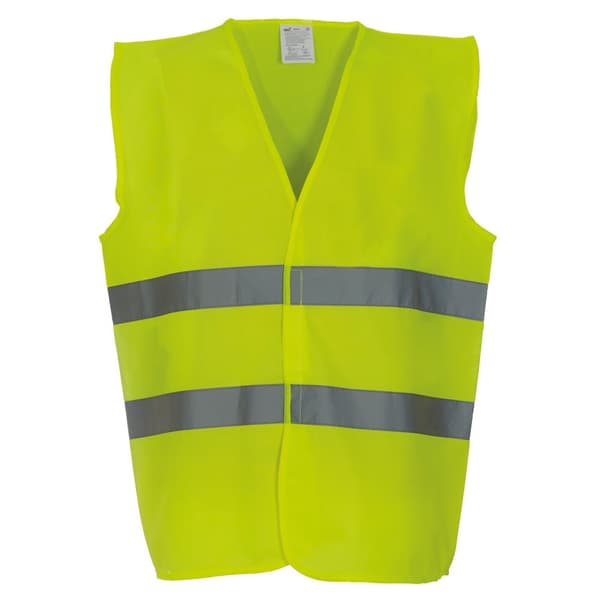 Yoko Mens Hi Vis 2 Bands Vest/Waistcoat (Pack Of 2)