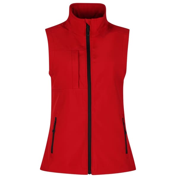 Regatta Womens/Ladies Octagon II Softshell 3 Layer Body Warmer Classic Red 10 UK