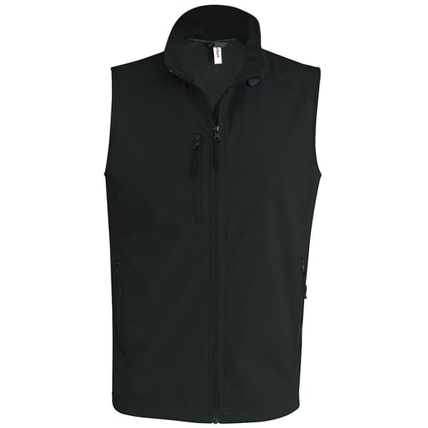 Kariban Mens Contemporary Softshell 3 Layer Performance Bodywarmer Black XL