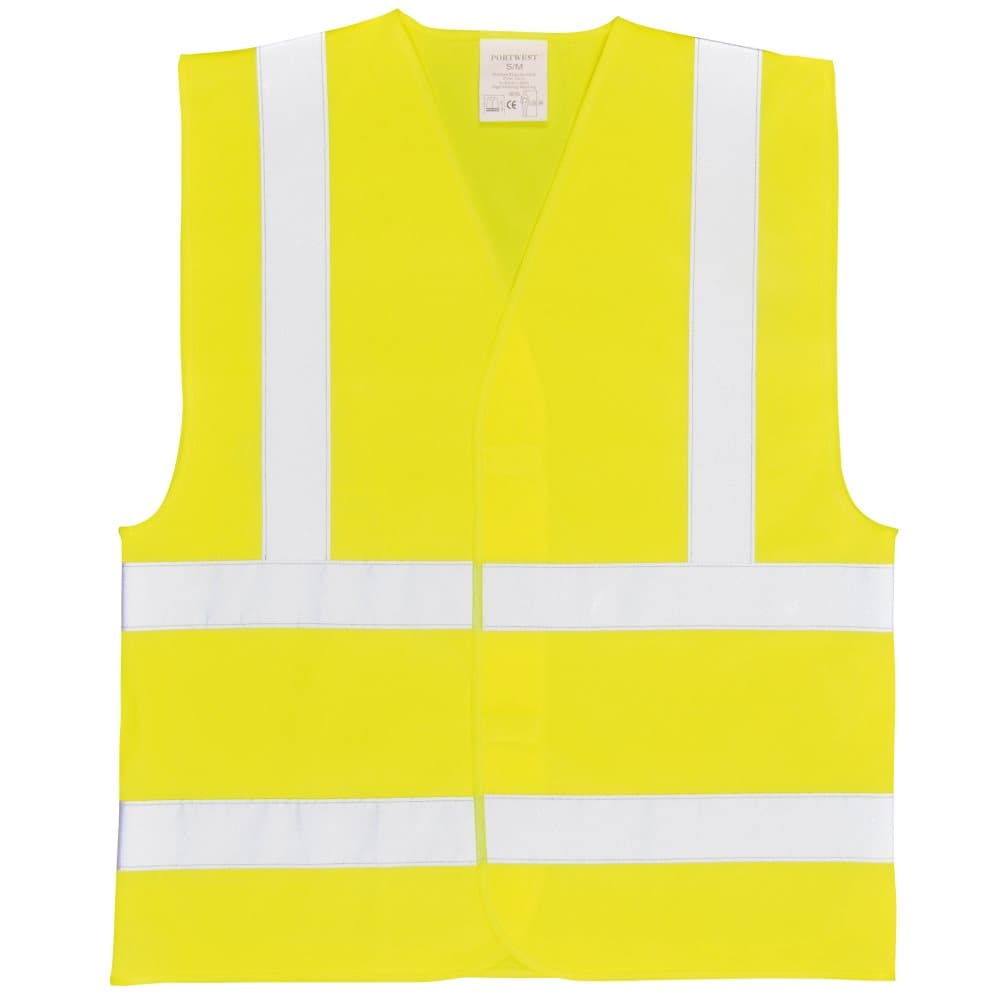 Portwest Unisex Hi-Vis väst med två band och hängslen (C470) / Arbetskläder / Säkerhetskläder