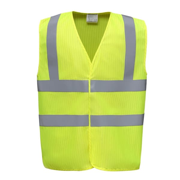 Yoko Mens Hi-vis Flame-retardant Anti-static Waistcoat Yellow L