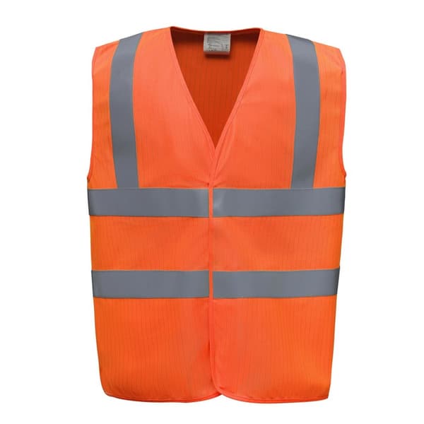 Yoko Herre Hi-vis flammehæmmende antistatisk vest til mænd Orange L