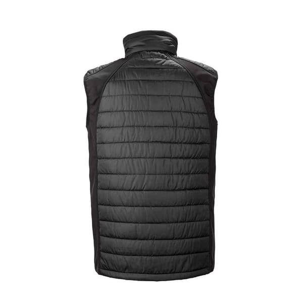 Result Sort kompas polstret softshell-gilet til mænd