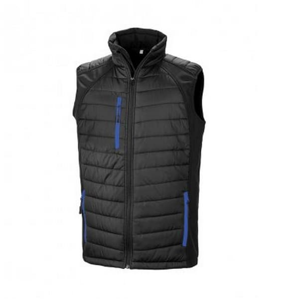 Result Sort kompas polstret softshell-gilet til mænd