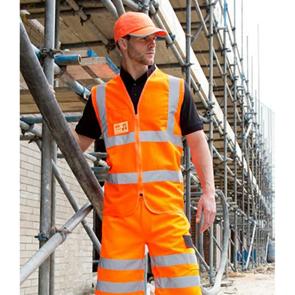 Result Core Mens Zip Through Hi Vis Safety Tabard/Vest