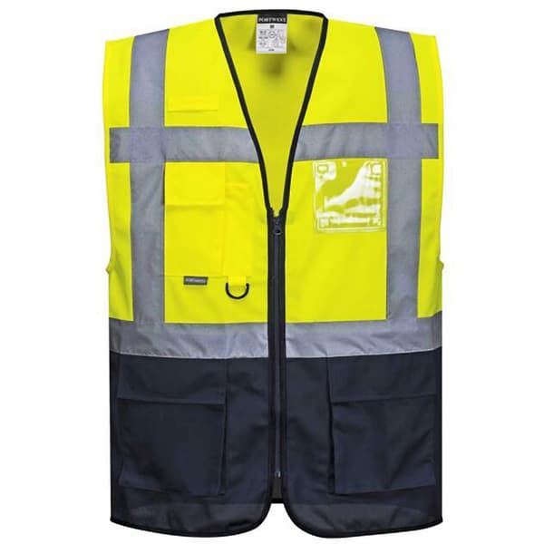 Portwest Hi Vis Executive / Manager Vest / Sikkerhedstøj