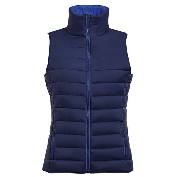 SOLS Womens/Ladies Wave Padded Water Repellent Bodywarmer/Gilet Navy M