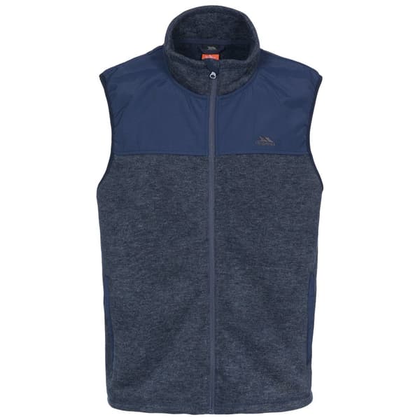 Trespass Leafminer Fleece Gilet för män Navy Melange L