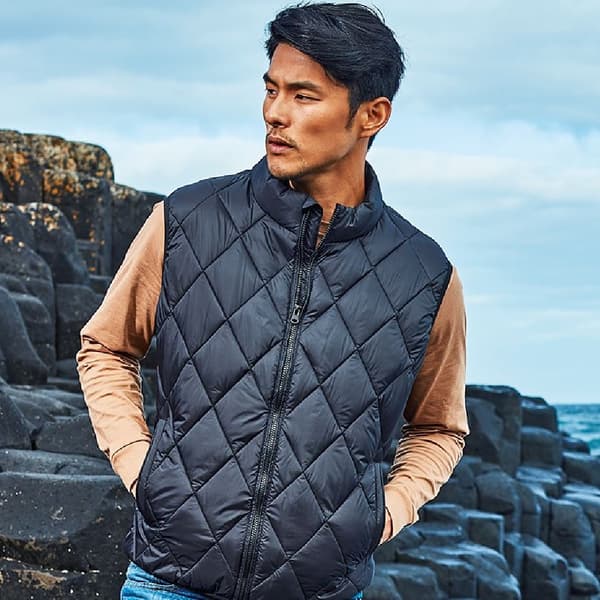 2786 Diamond Pane polstret Gilet til mænd