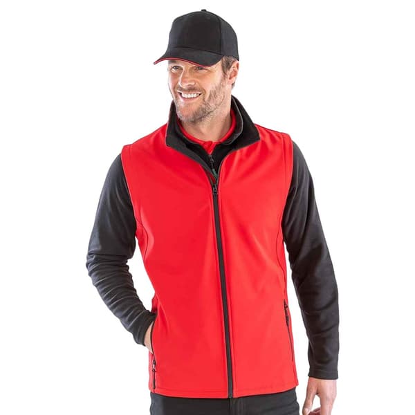 Result Core Printable Soft Shell Bodywarmer för män