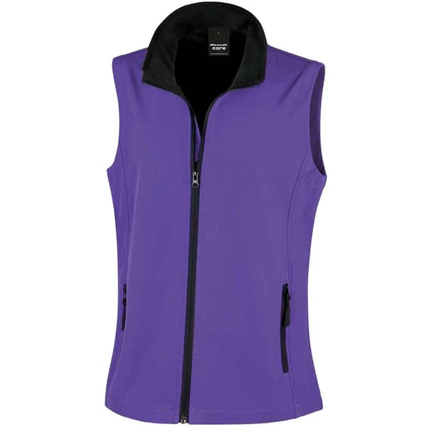Result Womens/Ladies Core Printable Soft Shell Bodywarmer