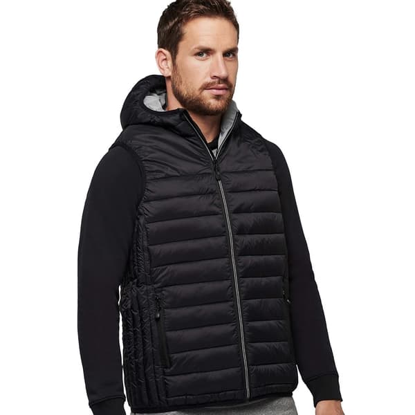 Proact Hætteklædte polstrede bodywarmer til mænd
